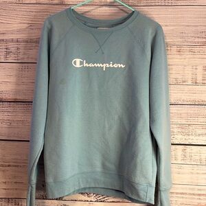 LIQUIDATION SALE Champion Light Blue Sweatshirt | Medium